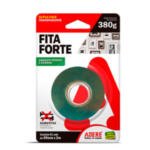 Fita Dupla face transparente 9mmx2m Fita dupla face de papel especial para fixação temporária de carpetes.